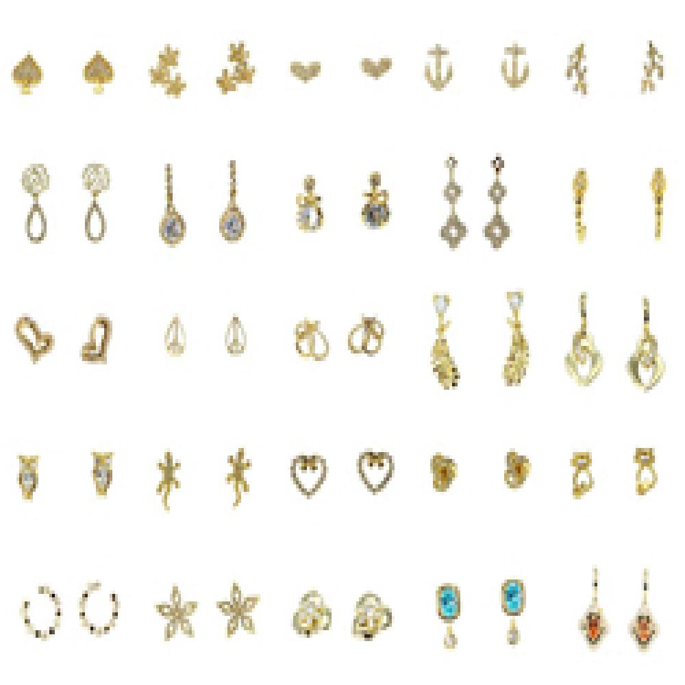 Pave-Setting Earrings