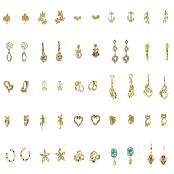 Pave-Setting Earrings