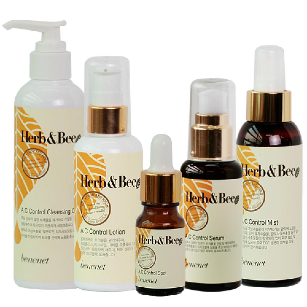 Benenet herb&bee a.c control - cleansing gel/mist/spot/serum/lotion