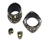 Metallic-Sticker Resin Jewelry