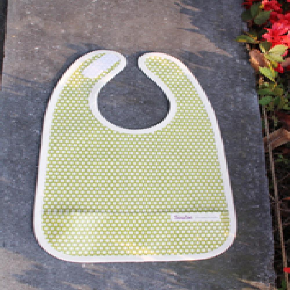 Waterproof bib(Mint dot)
