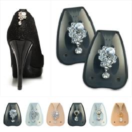 SOOOL HEEL ACCESSORY PAD Women's No Hurting Luxurious Gorgeous Swarovski Stones