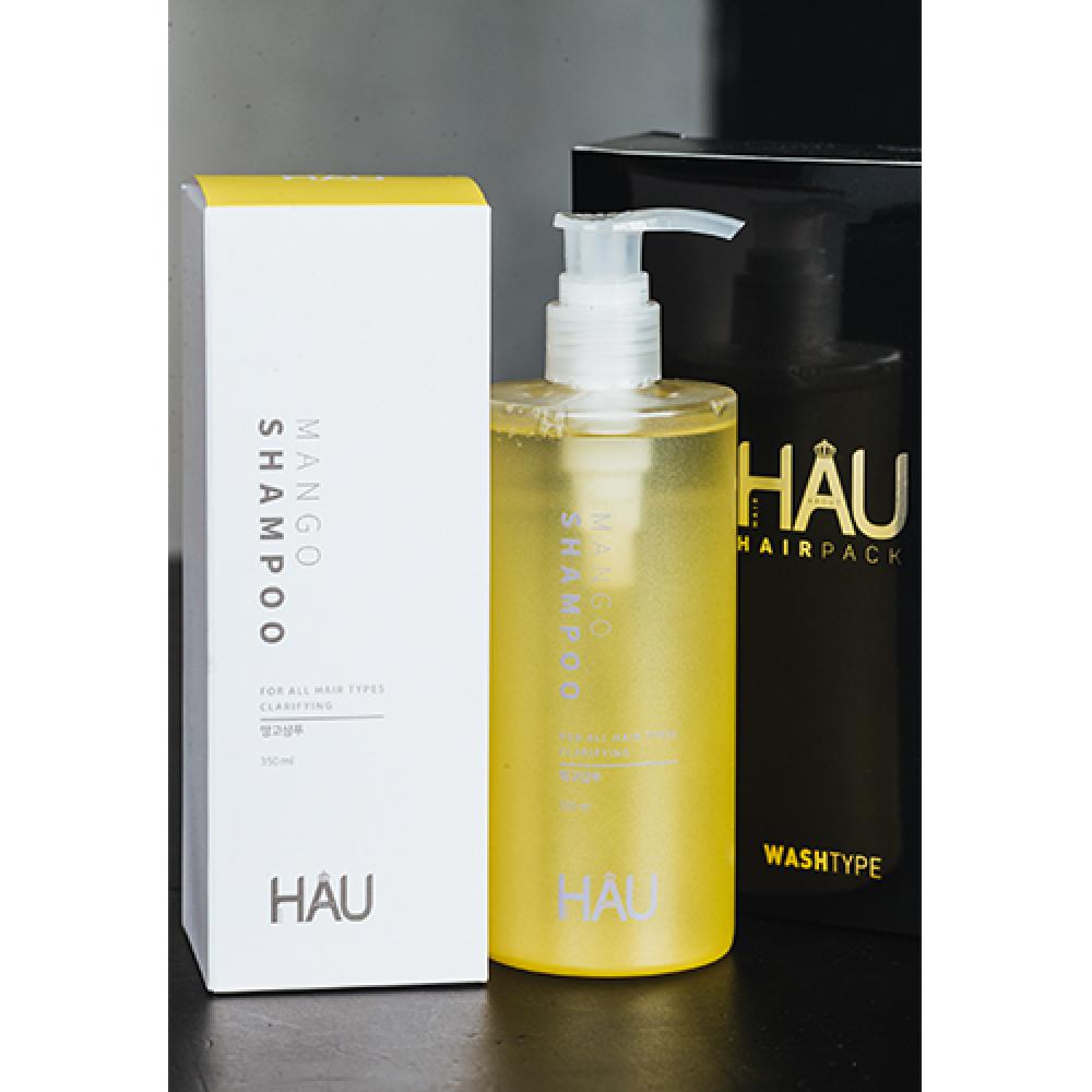 Korea HAU Scalp Oil Moisture Balance Strengthening Hair Growth Mango Shampoo (350ml)