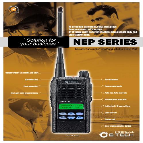 Handheld Transceiver NEP-Series | Handheld Radio, Handheld Transceiver, Walkie-Talkie, Portable Radio, Portable Transceiver, Two-way Handheld Radio