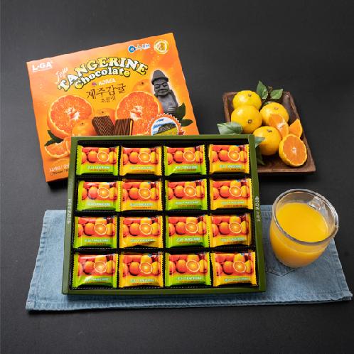 Jeju Tangerine chocolate (large)- korea | chocolate, korea, food, daily food, dessert