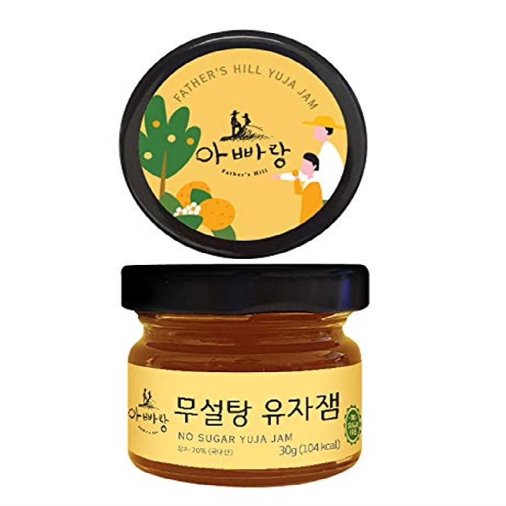 Father's Hill Korean natural Sugar free Citron Jam Jar Preserve with grain syrup Fruit Spread 9.87oz