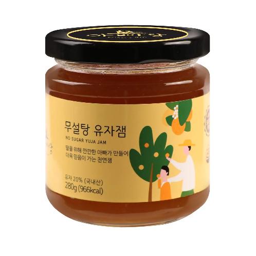 Father's Hill Korean natural Sugar free Citron Jam Jar Preserve with grain syrup Fruit Spread 9.87oz | Sugar-free, Citron Jam, Jam, natural grain syrup, Kfoods