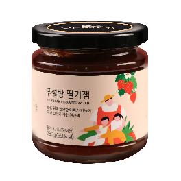 Father's Hill Korean natural Sugar free Strawberry Jam Preserve with grain syrup Fruit Spread 9.87oz
