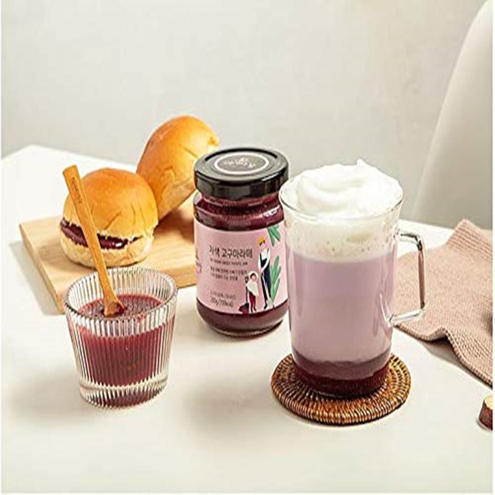 Father's Hill Korean natural Sugar free Purple Sweet Potato Latte Jam Jar Preserve with grain syrup