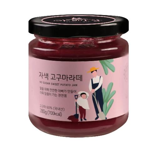 Father's Hill Korean natural Sugar free Purple Sweet Potato Latte Jam Jar Preserve with grain syrup | Sugar-free, Purple Sweet Potato Latte Jam, Jam, natural grain syrup, Kfoods