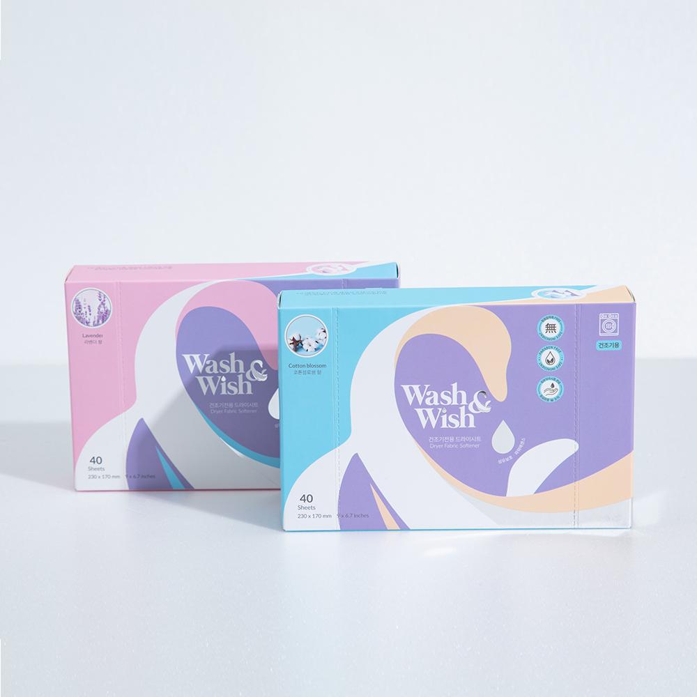 Wash and Wish Dryer Fabric Softener Sheet