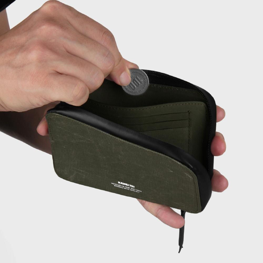 Brick M Wallet | Military fashion, Upcycling,Vintage,Military Tent,Kaneitei,bag,Sustainable, Fashion Accessories, Fashion bag, fashion supplies, T-shirt, fashion people