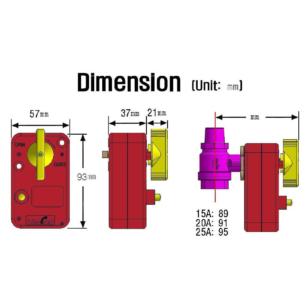 Motorized Actuators DC 24V (Excluding Ball Valve)  - AT24-20R (2-wire(4 N.M_Nonpolar)) | VALCON, DC 24V Motorized Actuators, Motorized Actuators, Excluding Ball Valve, Made in Korea