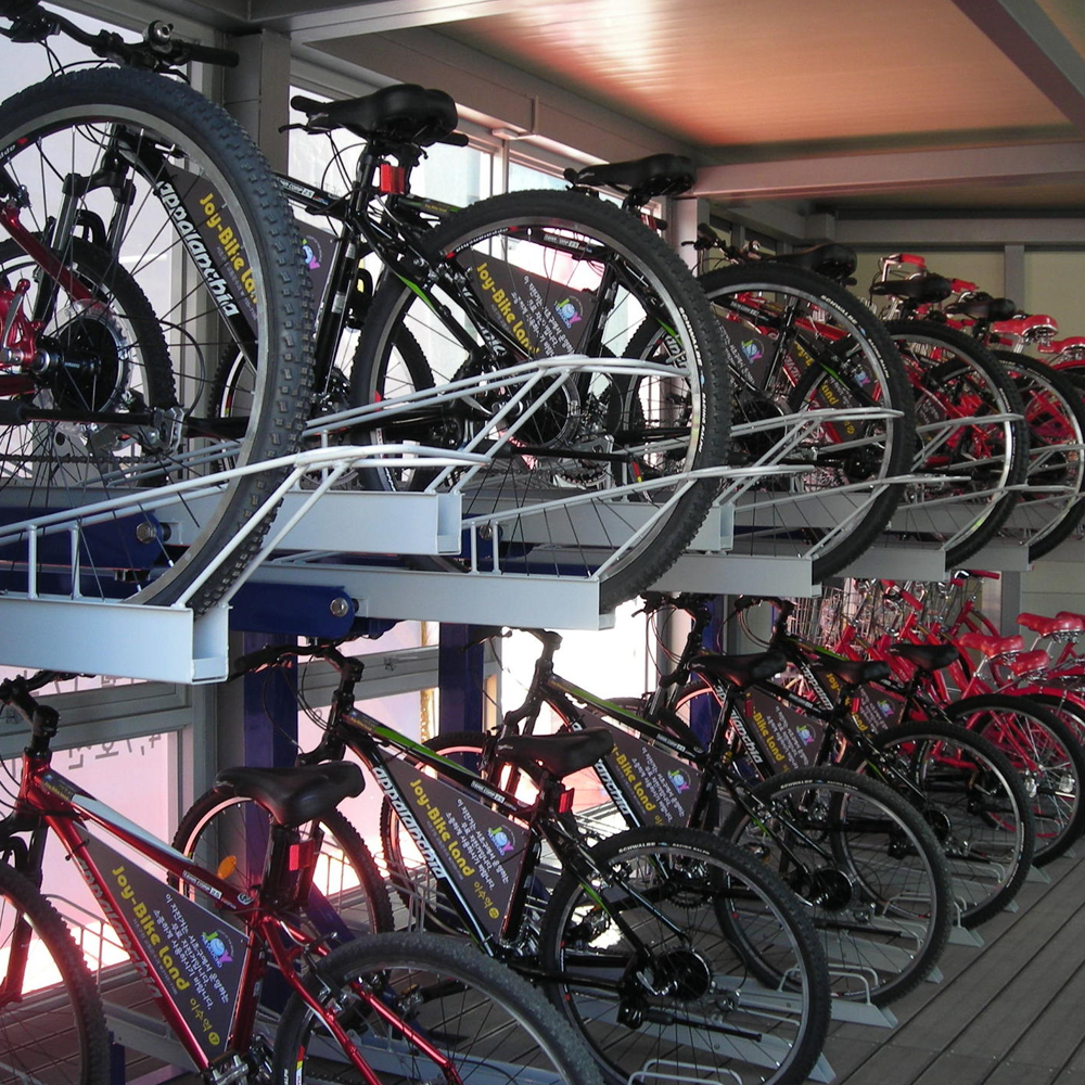 Two-stair bicycle rack
