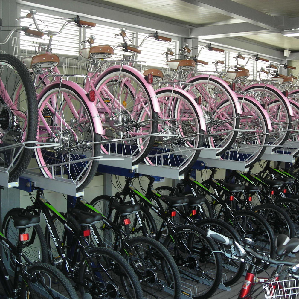 Two-stair bicycle rack