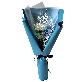 full image Hologram Mini Flower Bouquet One Snow Flower LED  (1 Rose)- Aquamarine