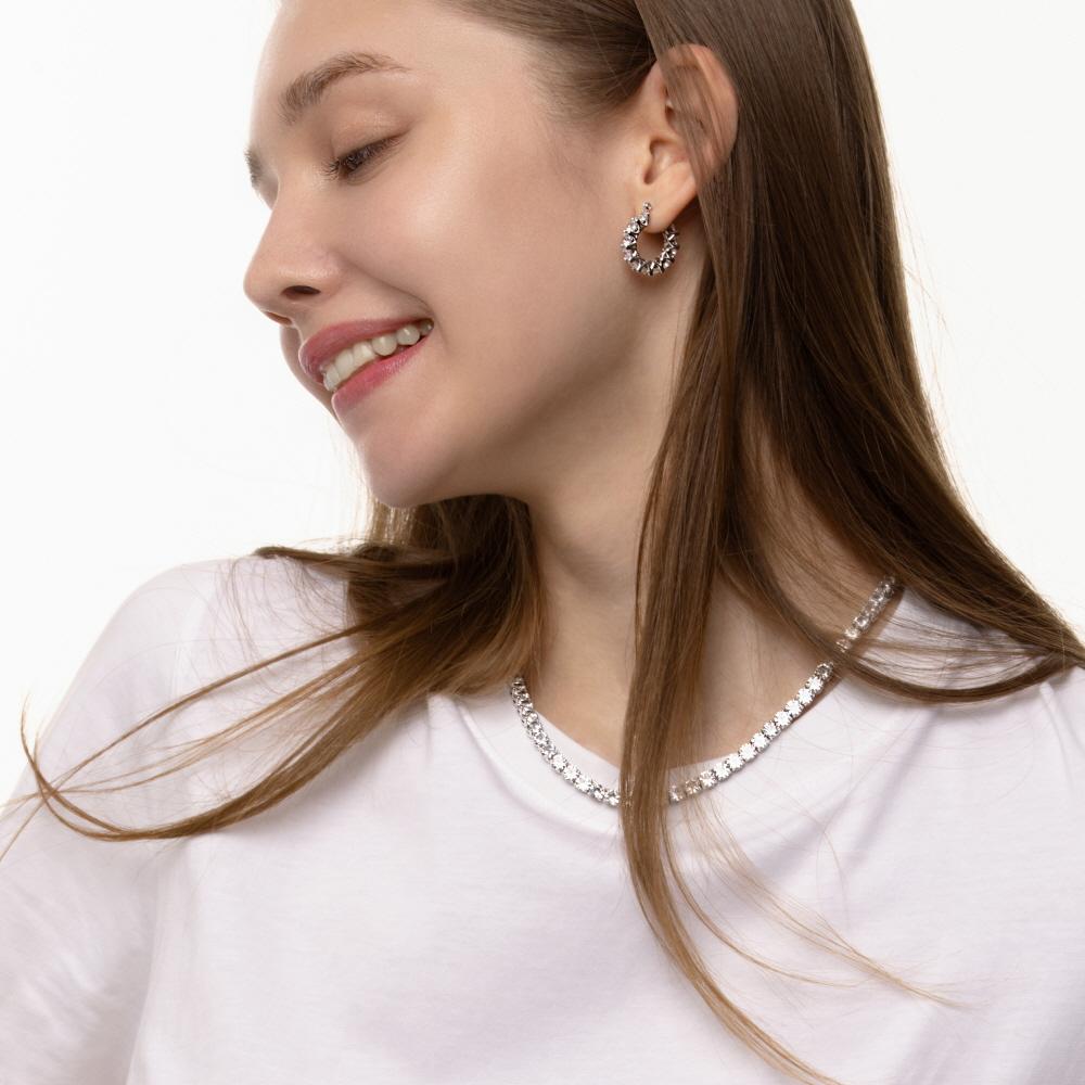 Eternity Tennis Earrings