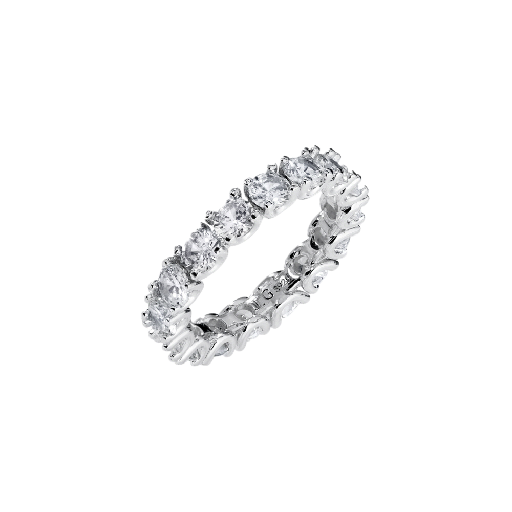 Eternity Tennis Guard Ring