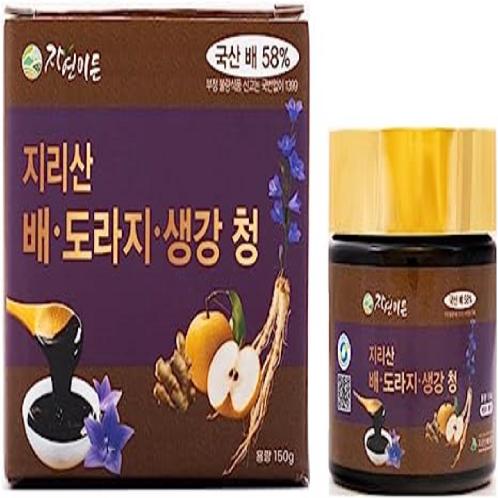 [Jirisan HongHwain] Korean Pear Bellflower Root Ginger Extract 150g/5.07 fl.oz. Warm Tea, Good for C | Jirisan HongHwain, Korean Pear, Bellflower Root, Ginger, Warm Tea, Cold Relief, Improve Immune System, Relieve Fatigue, Natural Ingredients, 150g/5.07 fl.oz.