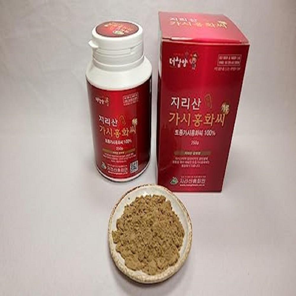 [Jirisan HongHwain] Korean Thorn Safflower Seed Powder 가시홍화씨가루 250g/8.82oz. Bone Health Natural Ingr